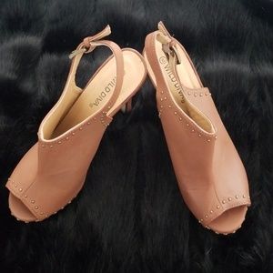 Wild Diva Studded Peep Toe Shootie